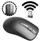 Mouse Sem Fio Pcyes Para Escritório Com 1200DPI 2.4ghz Pmoc12w Cor Preto Wireless Com Desing Ergonômico