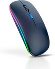 Mouse Sem Fio Recarregável Wireless Led Rgb Ergonômico