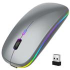 Mouse sem Fio Recarregável Wireless Led RGB Ergonômico