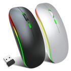 Mouse Sem Fio Silencioso Com Led Bluetooth USB Notebook Pc Tablet
