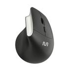 Mouse Sem Fio Vertical Clique Silencioso 1600dpi Preto Multi - MO384 - Multilaser