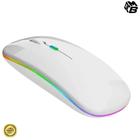 Mouse Sem Fio Wireless Bluetooth Recarregável Led Rgb 2.4ghz Color