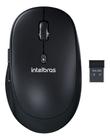 Mouse Sem Fio Wireless Preto Intelbras 6 Botões 1600 Dpi