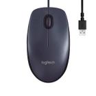 Mouse Usb Com Fio Office Ambidestro Logitech M90 Preto