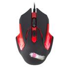 Mouse usb gaming hoopson gx-57r 2400dpi preto/vermelho