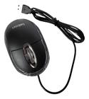 Mouse Usb Letron Preto Com Fio Para Office