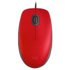 Mouse USB M110 Silent Vermelho Logitech 1000DPI