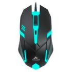 Mouse USB Óptico 4 Botões 1000 DPI LED RGB Cabo 1.5m MN809D Monocron Preto