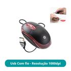 Mouse Usb Optico com Fio