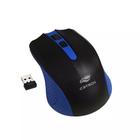 Mouse USB Wireless 1000dpi M-W20BL Azul - C3Tech