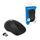 Mouse Wireless 2.4 Ghz Office Preto Ergonômico 015-0080 5+