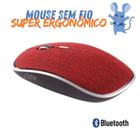 Mouse Wireless com Receptor Usb Ergonomico 1600 Dpi Oex Twill Ms600 Vermelho