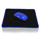 MousePad Gamer Borda Costurada Pequeno 27 X 22 Cm - Azul