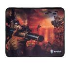 Mousepad gamer eg401rd pequeno (quadrado 250*210*2mm) laranja evolut .