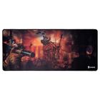 Mousepad Gamer Evolut, Grande 700x300mm, Borda Costurada, Preto Estampado - EG402RD