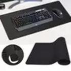 Mousepad Gamer Para Jogos Grande 80cm X 30cm Tipo Tapete Preto RED30