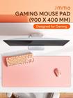 Mousepad Gamer Profissional 90x40 Cm à prova d'água cor Rosa