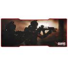 Mousepad Gamer Swat Grande 80 x 35cm Base Emborrachada Borda Costurada K-MEX FX-X8035