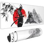 Mousepad Gamer Xl Japonês Samurai Tree - Antiderrapante, Borracha Natural, Xxl