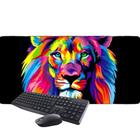 Mousepad Mouse Gamer Grande Extra Leão Exbom