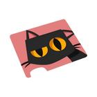 Mousepad Pequeno Gato Preto Antiderrapante para Mesa de Escritório e Notebook