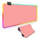 Mousepad Rosa Gamer Led Rgb 7 Cores Grande 80 X 30cm