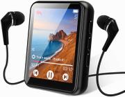 MP3 Player Touch 16GB Bluetooth 5.0 com Rádio FM e Gravação - Suporta até 128GB
