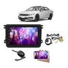 Mp5 9 Polegad Multimidia Moldura GPS camera Passat 2015 2016