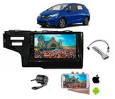 Mp5 Central Multimídia Moldura Honda Fit 2016 2017 + Camera