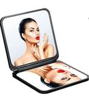 Mpowtech Ampliando Espelho Cosmético Compacto, Maquiagem Dobrável Mão Mão Pocket Vanity Mirrors, Espelho Compacto Pequeno 2 x 1 Ampliação, Perfeito para Bolsas e Viagem (Preto)