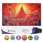 MTG Playmat Arcane Fortress Red BM com arte original 60x35cm