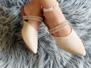 Mule com Tira de Strass o Bico Fino