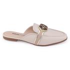 Mule feminino Dakota G9141 Champagne baixo aplique Metal