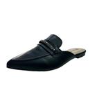 Mule Feminino Preto Bico Fino Via Uno 866023