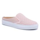 Mule Slip On Babuche Tênis Casual Feminino Solado Flat Emborrachado Confortável Prático Macio