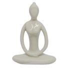 Mulher Yoga De Porcelana 8x12cm