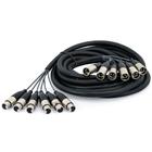 Multicabos com Conectores XLR 6 Vias Amphenol - 3 Metros