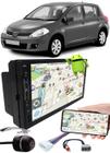 Multimídia 7" Polegadas Android Tiida Todos os Modelos Espelhamento GPS Bluetooth USB SD Card + Chicotes + Câmera Ré