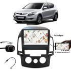 Multimídia 9" Hyundai I30 2009 até 2013 Espelhamento USB Bluetooth + Câmera de Ré + Moldura + Adaptador de Antena