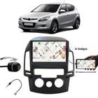 Multimídia 9" Hyundai I30 2009 até 2013 Espelhamento USB Bluetooth + Câmera de Ré + Moldura + Adaptador de Antena
