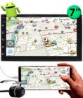 Multimídia H-Tech 2 Din Android HT-7023CA Espelhamento GPS Bluetooth USB + Câmera de Ré