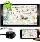 Multimídia MP5 2 Din Android E-Tech 7" Polegadas Espelhamento Bluetooth GPS USB SD Card + Câmera Ré