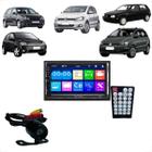 Multimidia MP5 2 Din com Câmera de Ré e Moldura Golf Polo Bora Fox Novo Space Fox Fiesta Ecosport