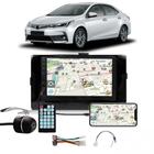 Multimídia Toyota Corolla 2017 2018 2019 Espelhamento Bluetooth USB SD Card + Moldura + Câmera Borboleta + Adaptador de Antena + Chicotes + Interface