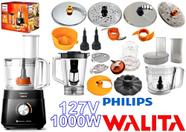 Multiprocessador 127v 1000w com 20 Itens com 2 Anos Garantia com 4 discos inox hr7304 - PHILIPS WALITA