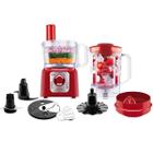 Multiprocessador com Liquidificador e Espremedor Arno Multichef 7 em 1 Vermelho