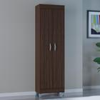 Multiuso sapateira Poquema de 188cm altura com 2 portas e 4 prateleiras em 100% MDF - Poquema