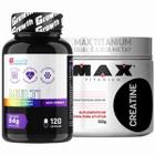 Multivitaminico 120 Caps Growth + Creatina 150g Max Titanium - Growth Supplements