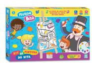 Mundo Bita Kit De Pintura Com Telas Guache Paleta Cavalete - Nig Brinquedos