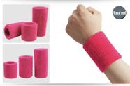 Munhequeira Aolikes Alta Absorção de Suor Exercício Funcional -Rosa Escuro 15 cm